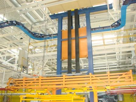 Опускные секции для загрузки кузовов автомобилей Опускные секции для загрузки кузовов автомобилей