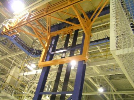 Опускные секции для загрузки кузовов автомобилей Опускные секции для загрузки кузовов автомобилей